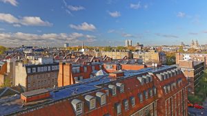 View Over South Kensington Rooftops in London UK