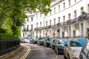 London townhouses in South Kensington
