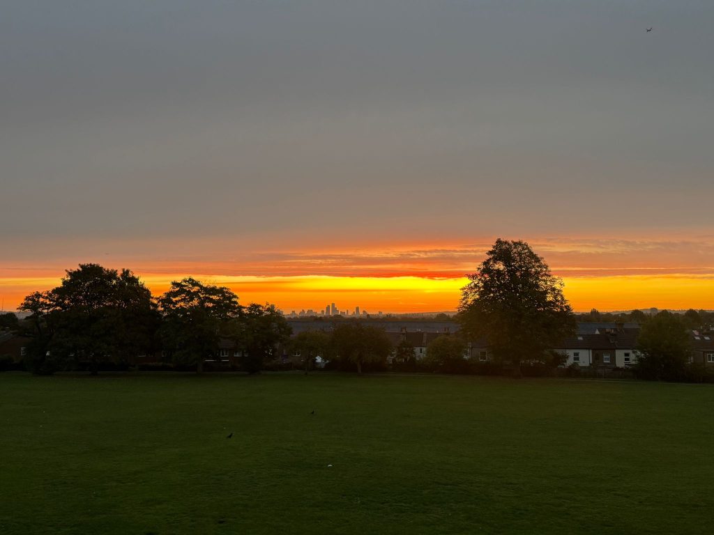 Sunset over Sutton
