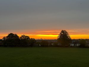 Sunset over Sutton