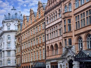 Ornate 19th century building facades in Marylebone district of London, Commercial Pest Control