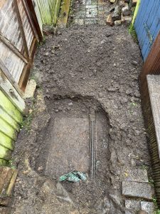 Excavation to built over chamber identified 