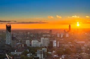 Elephant end castle sunset. Pest Control.